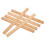12Pcs Bamboo Crafting Rulers Beveled Edge Measuring Tools for Clothes 2