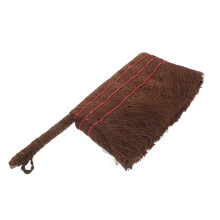 3Pcs Light Brown Palm Fiber Brush for Pot, Vegetable & Bonsai Cleaning