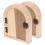 4Pcs Khaki Wood Outlet Cover Shelf Childproof Switch Protector Decor 1