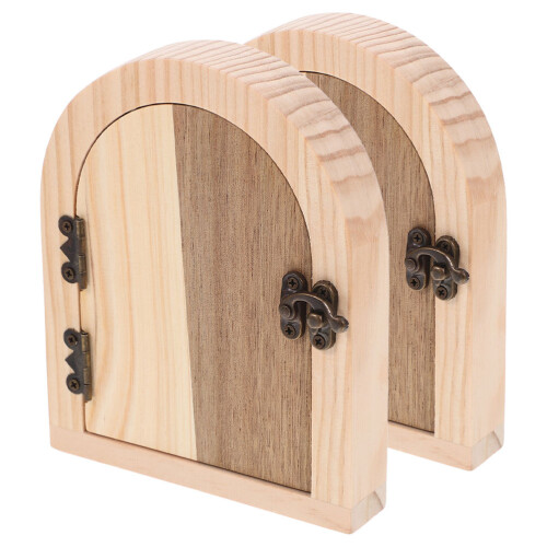 4Pcs Khaki Wood Outlet Cover Shelf Childproof Switch Protector Decor