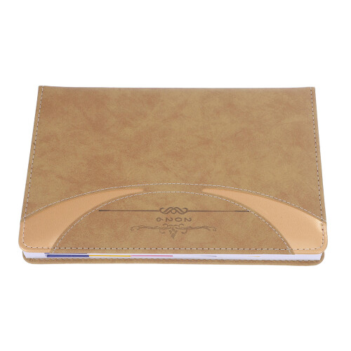2Pcs PU Personal Planner 2026 Daily Weekly Calendar Notebook Brown 2