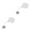 4Pcs Retractable Steel Cable Locks White Anti-Theft Security for Tools 6