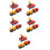 5Pcs Red Plastic Electric Train Toy Set for Kids Skill Development Fun 10