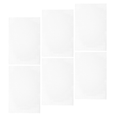 24Pcs White Stiff Plastic Canvas Grid for Cross Stitch and Craft Use 1