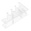 4Pcs Clear Plastic Finger Skate Stand Space Saving Skateboard Storage 3