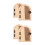 4Pcs Khaki Wood Outlet Cover Shelf Childproof Switch Protector Decor 4