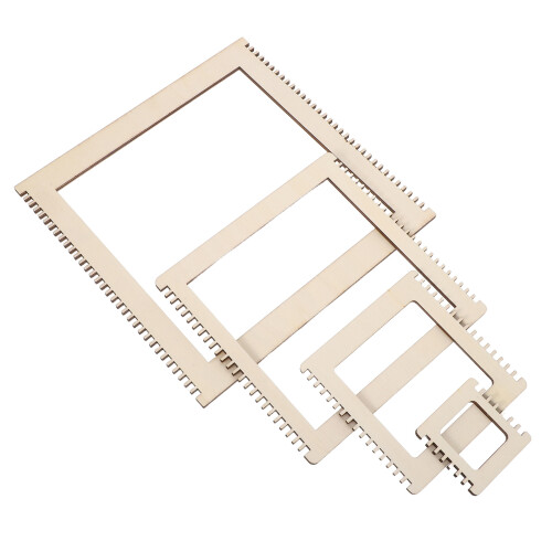 8Pcs Natural Wood Weaving Board Set - Loom for Beginners 2