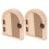4Pcs Khaki Wood Outlet Cover Shelf Childproof Switch Protector Decor 2
