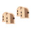 4Pcs Khaki Wood Outlet Cover Shelf Childproof Switch Protector Decor 8