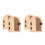 4Pcs Khaki Wood Outlet Cover Shelf Childproof Switch Protector Decor 7