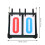 2Pcs Foldable Competition Scoreboard Practical PVC Steel Score Keeper 9
