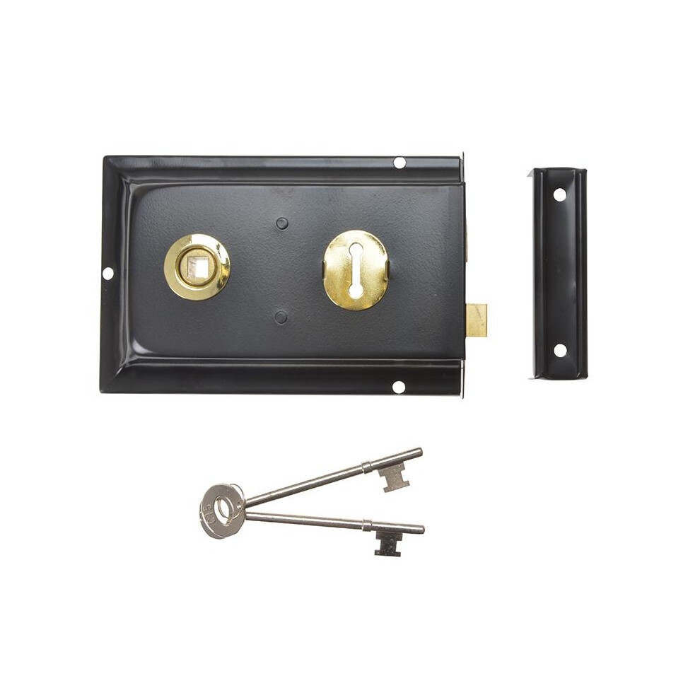 (156 X 104Mm, Black) Yale Locks P334 Rim Lock 156 X 104Mm 5063750550558