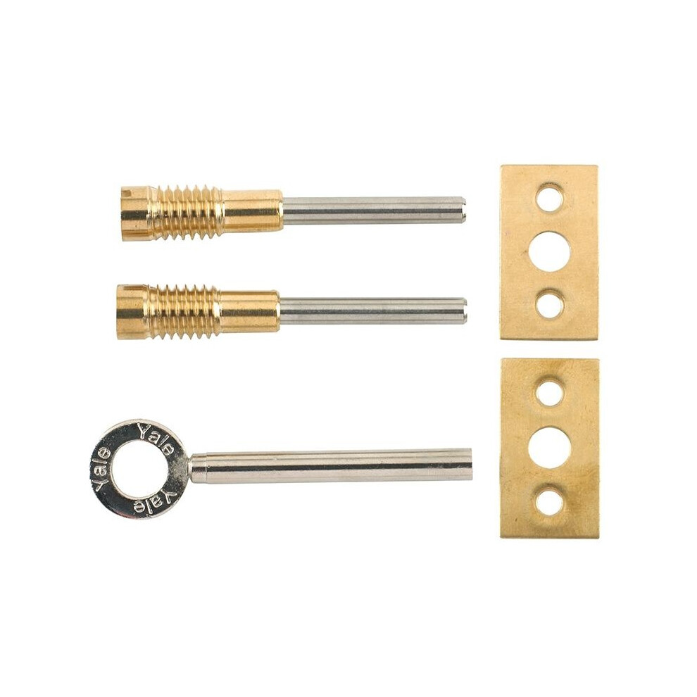 Yale Locks 8013 Dual Screw Window Lock Brass Finish Pack Of 2 5063750551005
