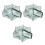 3Pcs Lightweight Green Nylon Foldable Shrimp Net Portable Fish Trap 5