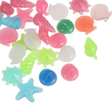 240Pcs Glow in Dark Aquarium Resin Stones Fish Tank Decorative Pebbles