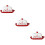 3Pcs Multi Color Ceramic Butter Dish Christmas Design for Home Kitchen 10