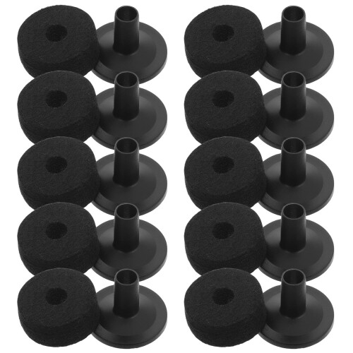 5Sets DIY Plastic Felt Cymbal Sleeve Kit for Drum Stand Accessories 2