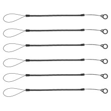 30Pcs Black Elastic Stylus Pen Lanyard Strap for School and Office Use