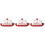 3Pcs Multi Color Ceramic Butter Dish Christmas Design for Home Kitchen 5