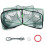 3Pcs Lightweight Green Nylon Foldable Shrimp Net Portable Fish Trap 2