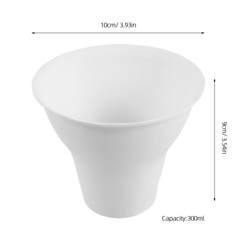 20Pcs White Paper Dessert Containers Portion Cups for Party 1