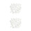 120Pcs Mini Transparent Plastic Clips Self-Adhesive for Id Cards 7