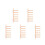 5Pcs Space-Saving Beige Cat Climbing Ladder Wall Mounted Wooden Frame 10