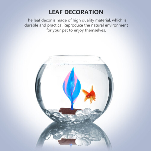 1St Vis Tank Decor Simulator Blad Aquarium Ornament 2