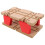 3Pièces Pont Train En Bois Double Couches Pour Activités Ludiques 2