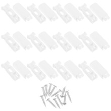 12Sets White Plastic Vertical Blind Stem Replacement For Window Carrier