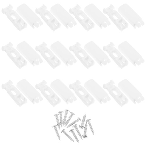 12Sets White Plastic Vertical Blind Stem Replacement For Window Carrier