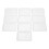 5Sets Wit Kunstenaars Ruit Viewfinder Snede Liniaal 2