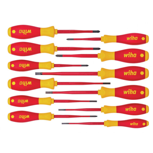 Wiha Wiha Softfinish Electric Slimfix Screwdriver Set, 12 Piece