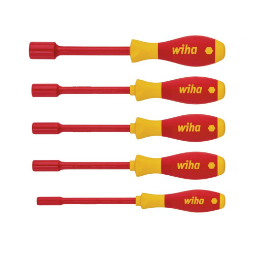 Wiha Wiha Softfinish Electric Hex Nut Driver Set, 5 Piece