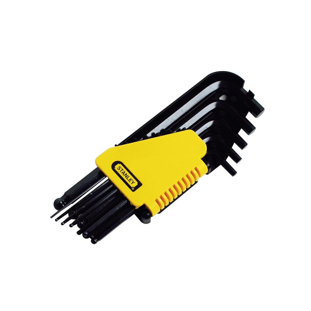 - Stanley Hand Tools Ball End Hexagon Key Set Multi Colour (Set Of 12 Imperial (1/163/8In)) - Image 2