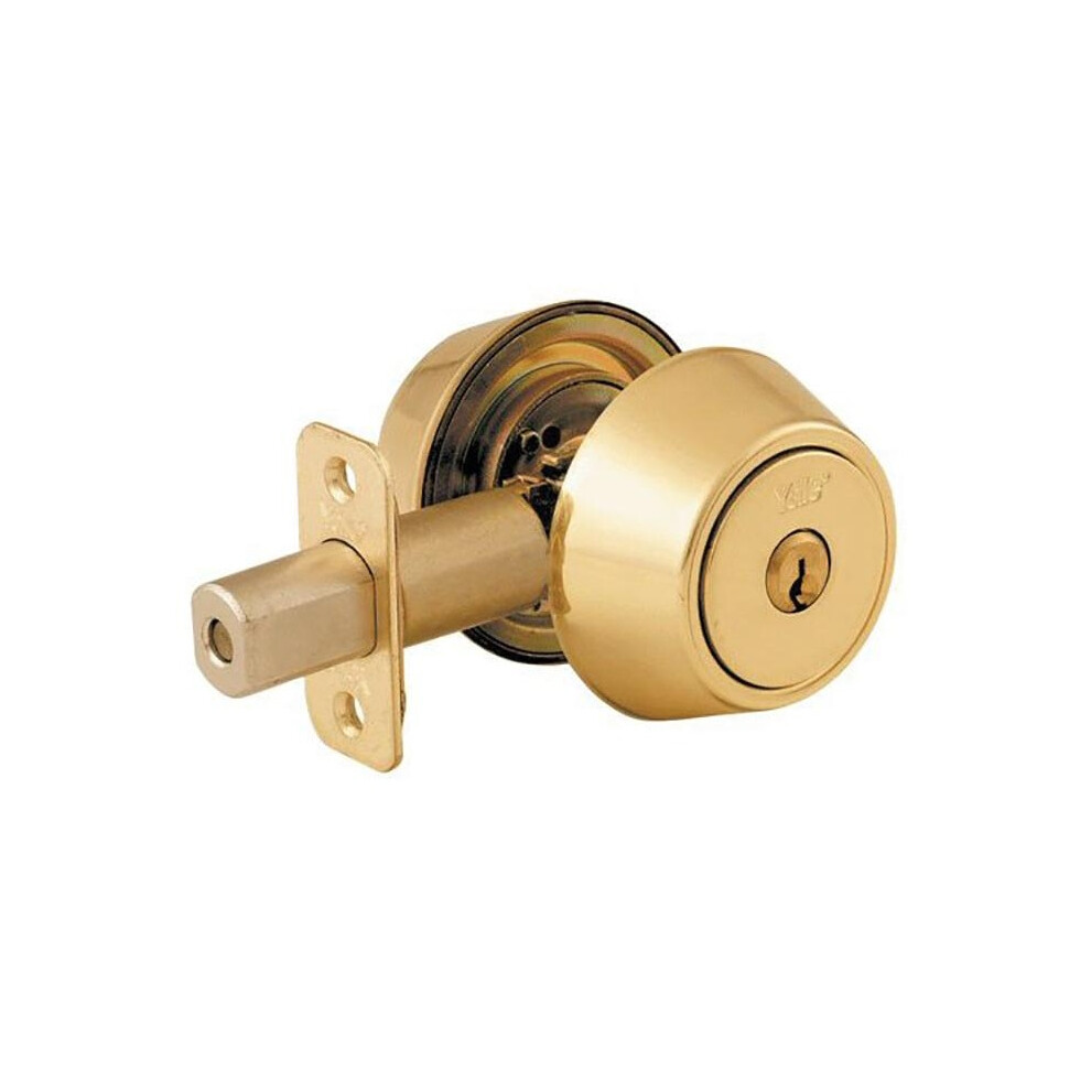 Yale Locks P5211 Security Deadbolt Polished Brass 5063750550596