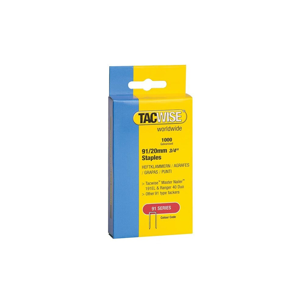 Tacwise 91 Series Staples 5063750517384
