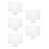 5Sets Wit Kunstenaars Ruit Viewfinder Snede Liniaal 8