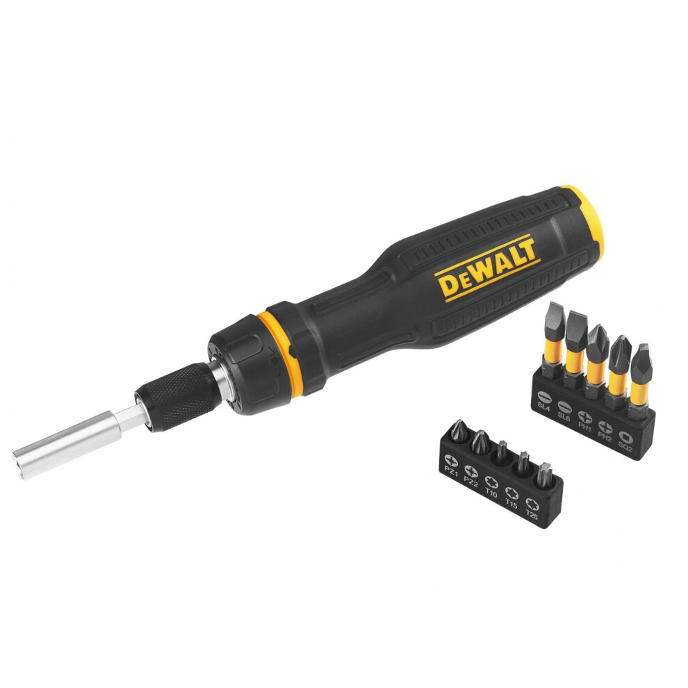 Dewalt Hand Tools Full Fit Telescoping Multi-Bit Ratcheting Screwdriver + 10 Bits 5063750577241