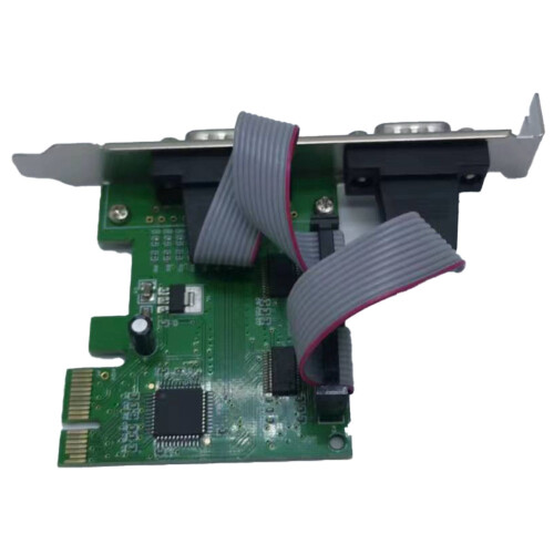 Pcie To Two Serial  RS232 Interface Industrial Control Computer Expansion Card Computer Adapter PCI-E Serial Card