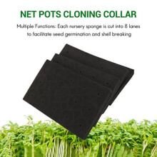 70Pcs Garden Clone Collars Neoprene Inserts Sponge Block for 2 Inch Net Pots Hydroponics Systems and Plants Root Sponge