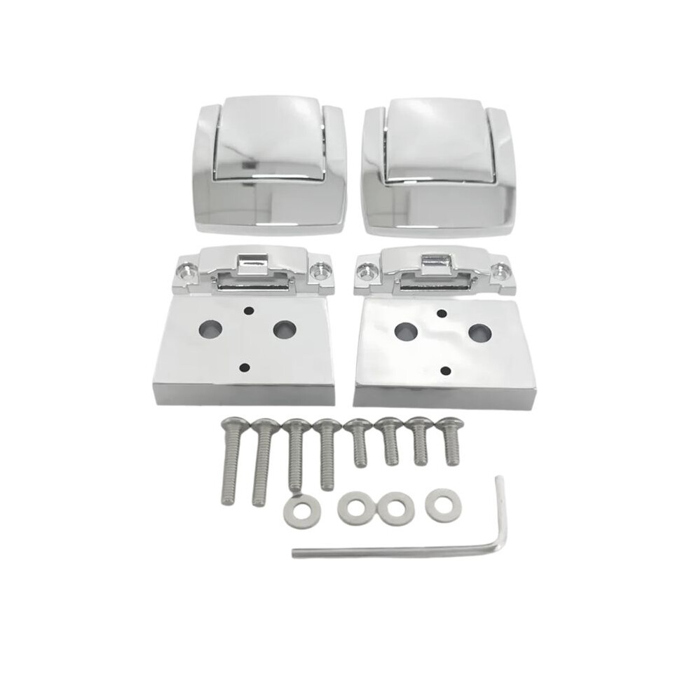 Motorcycle Chrome Tour Pack Pak Latches Kits For Touring Models 1993-2013 Luggage Lock Latche Spacers Lid Catch 4714011740461