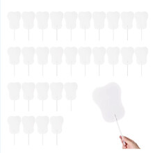 30 Pcs Fans Handheld Set Included Blank Fan Handle Sticks Church Fans for DIY Crafting Painting Hand Held Parlor