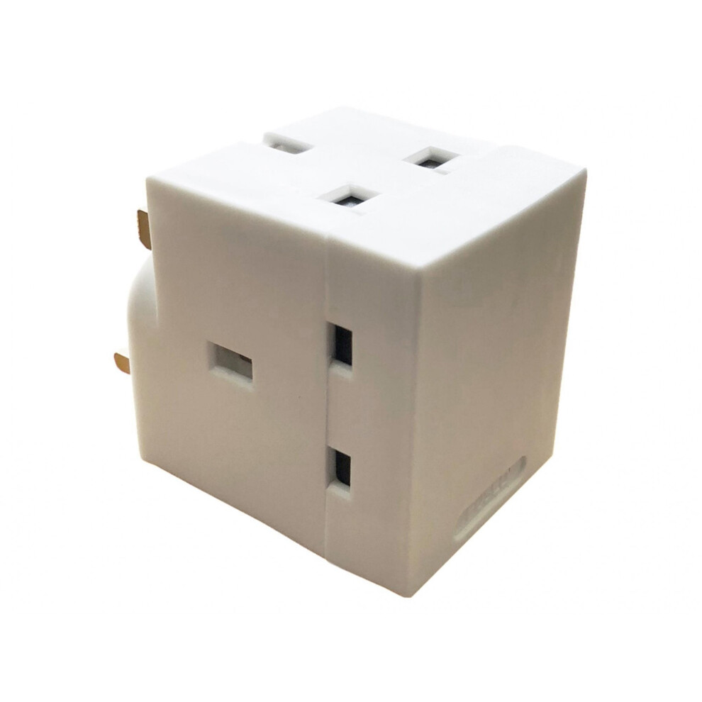 Dencon 3 Way Adaptor 13A Fused 5063750507613