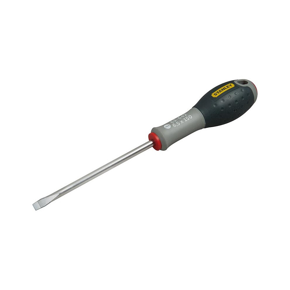 Stanley Hand Tools Fatmax Stainless Steel Screwdriver Flared Tip 6.5 X 150Mm - Multi Colour - Image 2