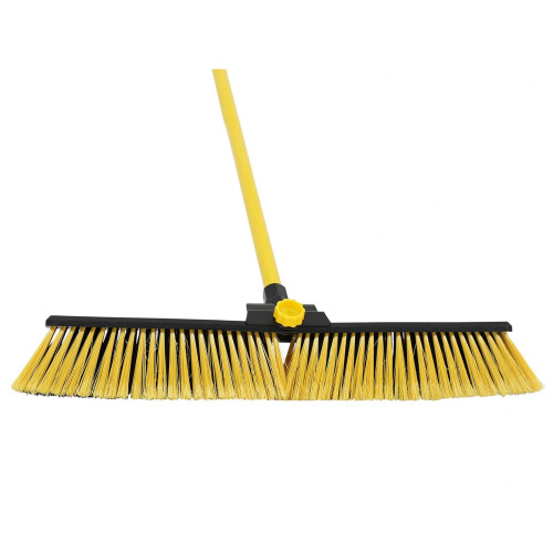 Bulldozer Heavy-duty Broom, Clipped With Handle 2