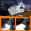 Rechargeable Led Headlamp Outdoor Flashlight Camping Search Light Flashlight 270 Adjustable HeadStrap Lamp 3