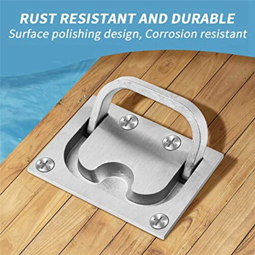 Stainless Steel Hatch  Solid Boat Hatch Handles for Boat Deck Hatch Handles  Pulls Recessed Cover Handles 1