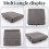 Tablet Pillow Stand with Storage Foldable Holder Angle Adjustable Soft Pad Dock for Bed and Laptop and Desk Gray 3