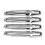 Outer Handle Decorative Frame Car Door Outer Handle Protective Decorative Frame for   Silver 2